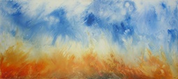 70  Steppenbrand, 2010, Acryl auf Leinwand, 180cm x 80cm
