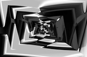 46  Polygone Projektion Konkav, 2016, Computergrafik, Leinwanddruck, 1,5m x 1m